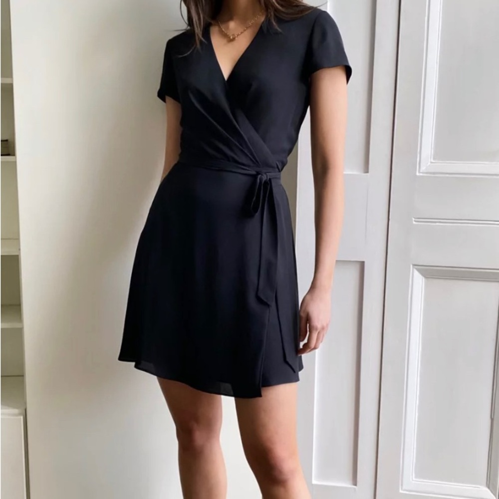 Aritzia Babaton Mini Wrap Dress